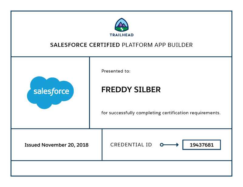 Salesforce App Builder certification